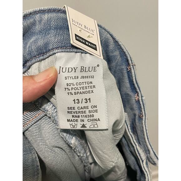 Judy Blue Light Blue Flare Jeans - Picture 15 of 15